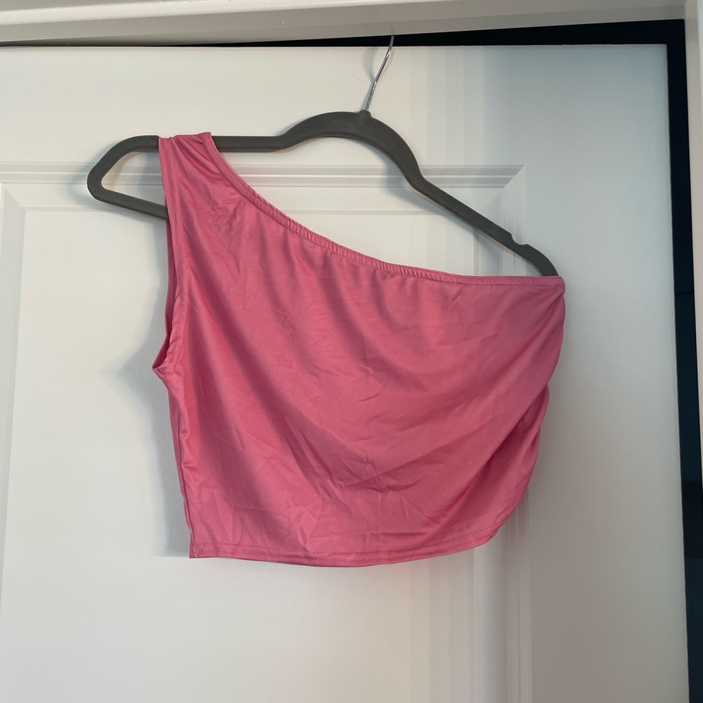 Nasty Gal one shoulder crop top